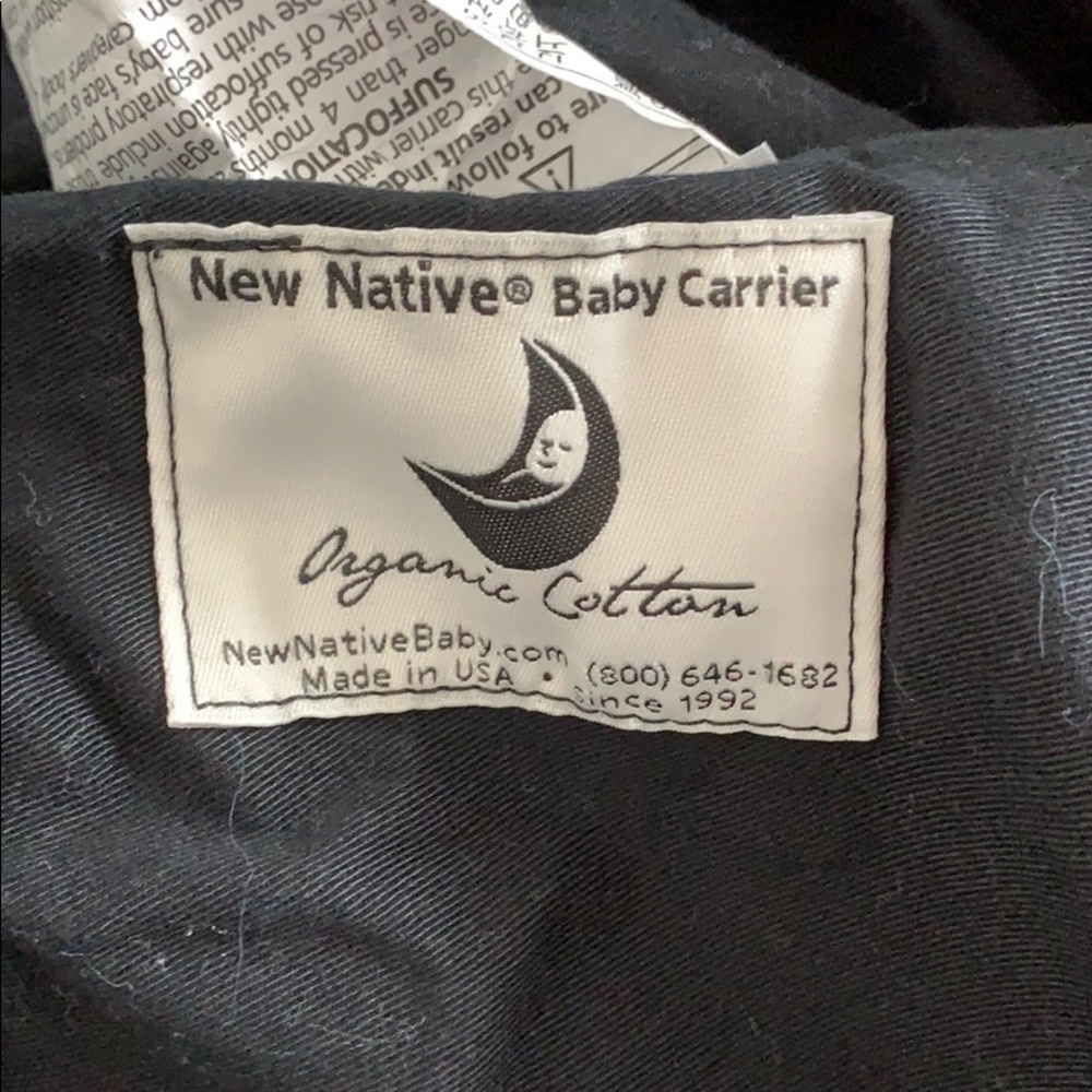 New Native Organic Cotton Baby Carrier NEW